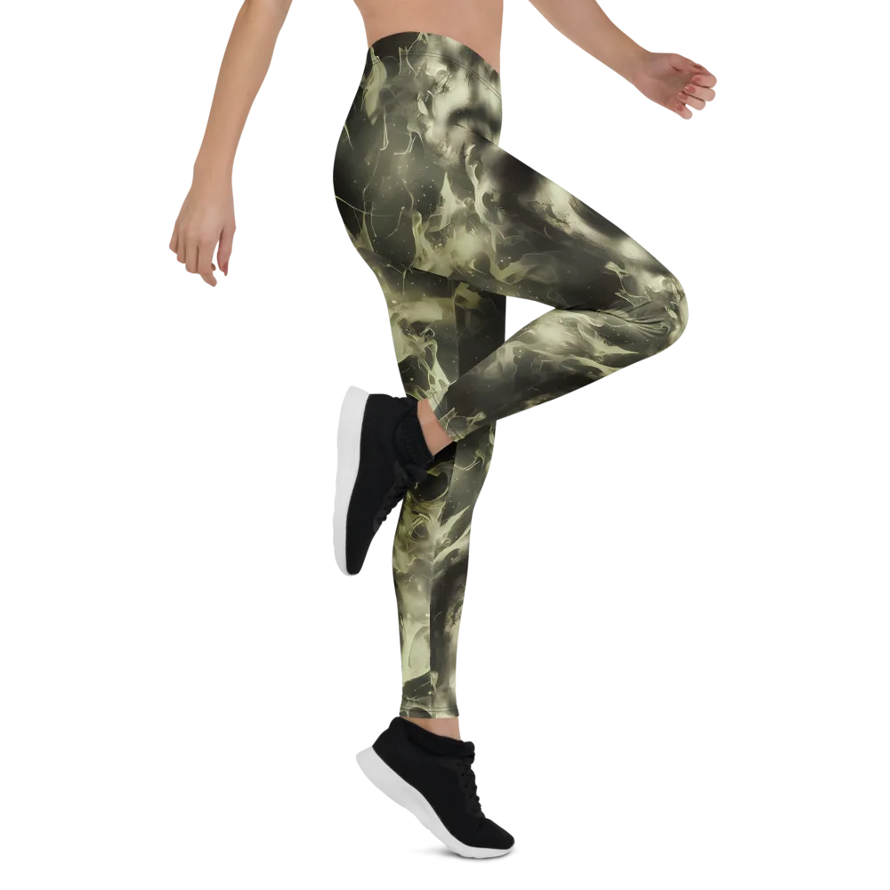Biomech Whirl on Leggings — Right
