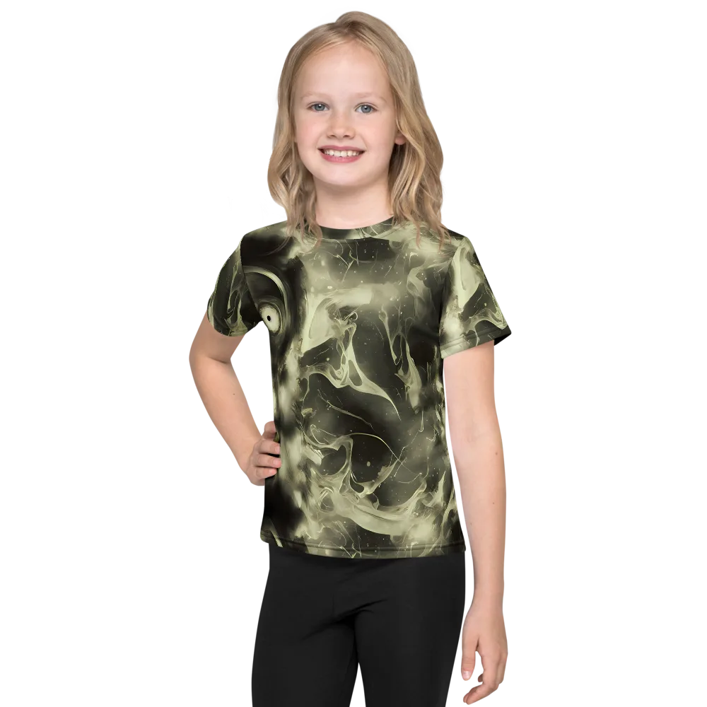 Biomech Whirl on Kids Crew Neck T-Shirt — Front
