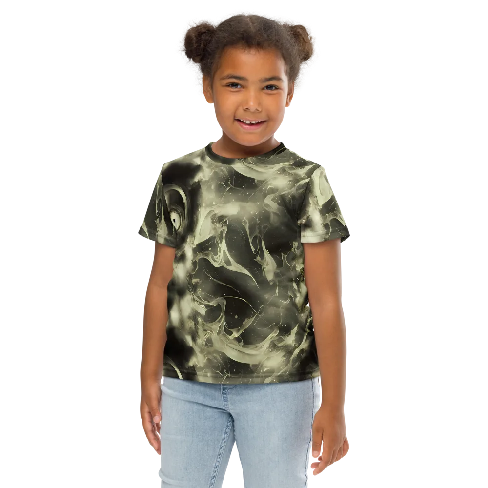 Biomech Whirl on Kids Crew Neck T-Shirt — Front