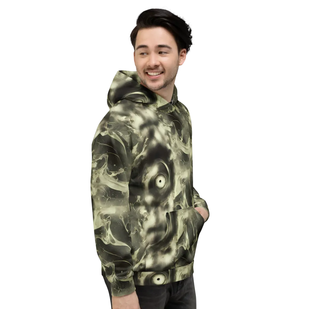 Biomech Whirl on Hoodie — Right