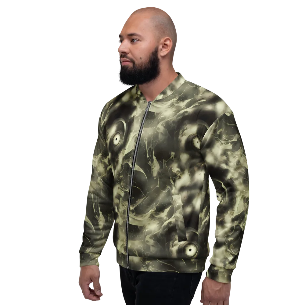 Biomech Whirl on Bomber Jacket — Left