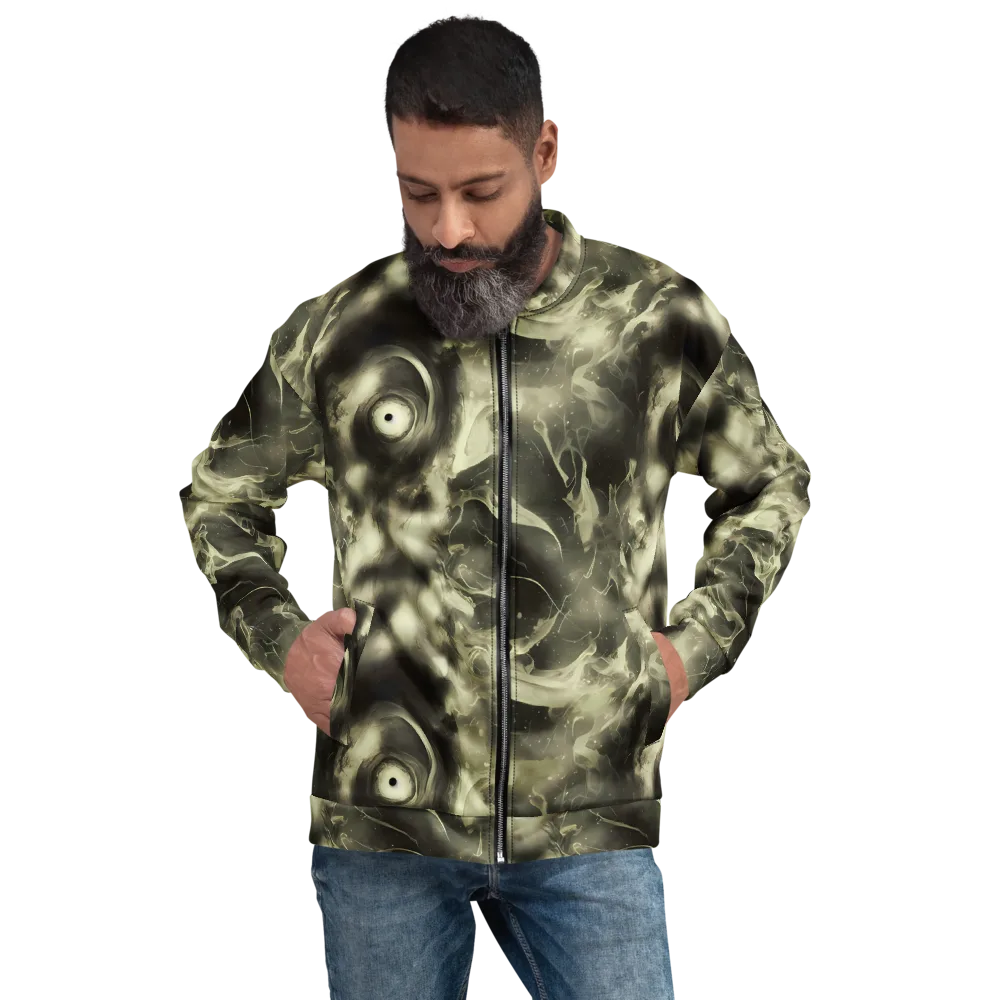 Biomech Whirl on Bomber Jacket — Front