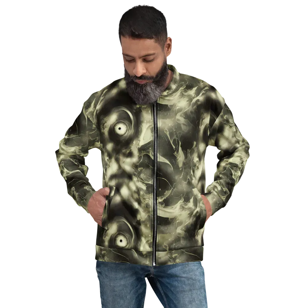 Biomech Whirl on Bomber Jacket — Front