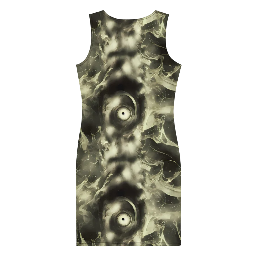 Biomech Whirl on Bodycon Dress — Back