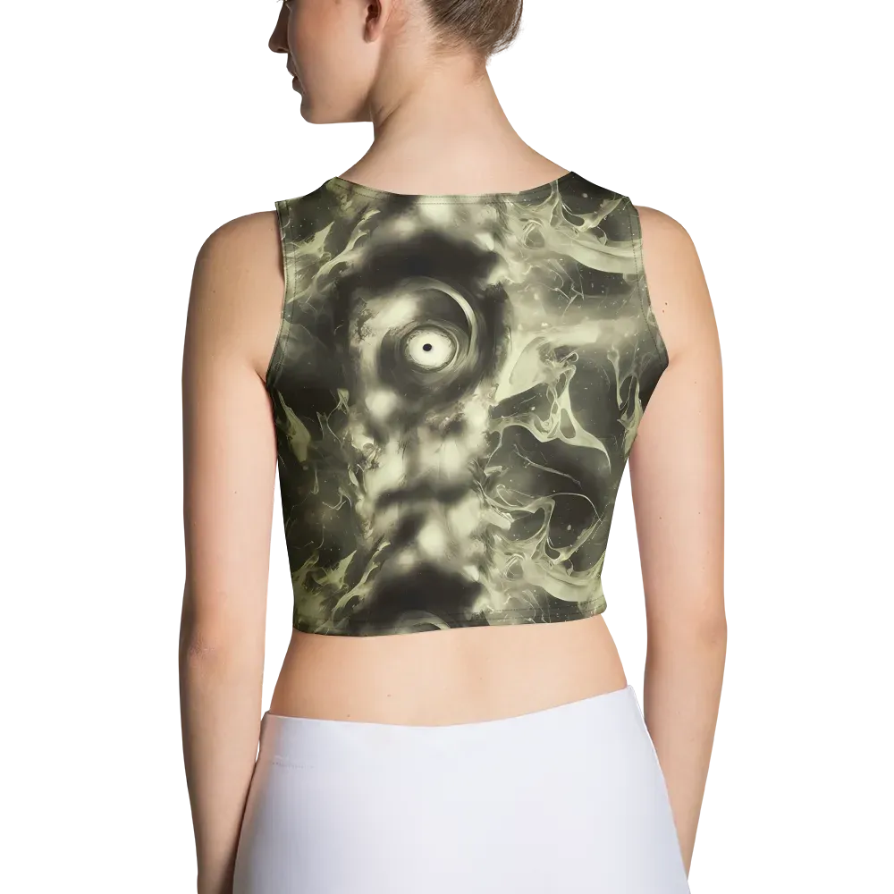 Biomech Whirl on Crop Top — Back