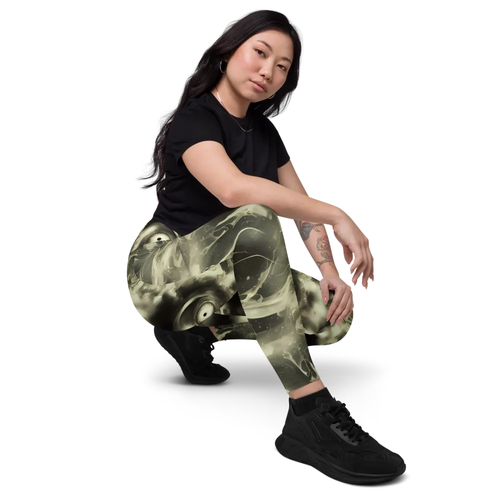 Biomech Whirl on Leggings with Pockets — Right Front