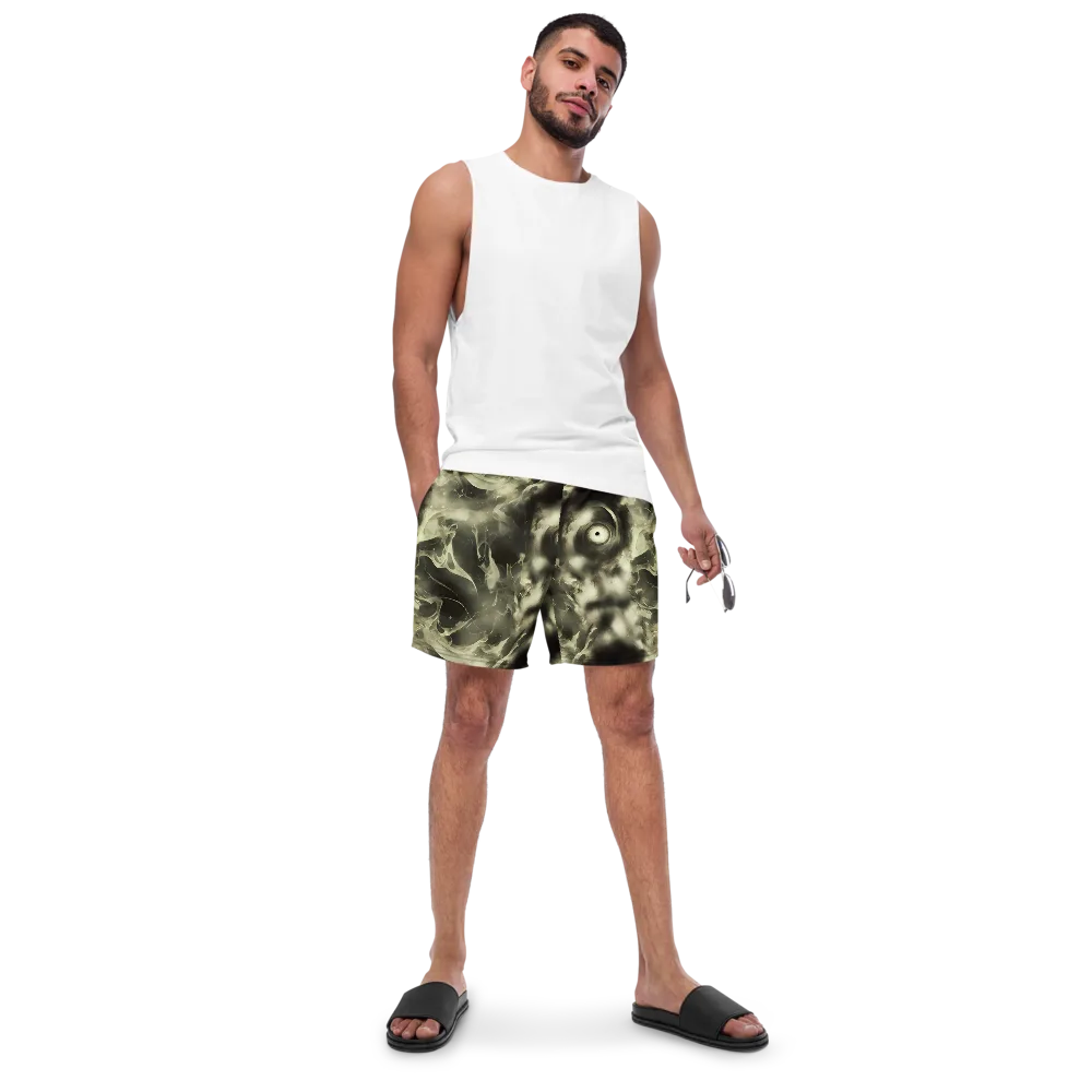 Biomech Whirl on Swim Trunks — Front