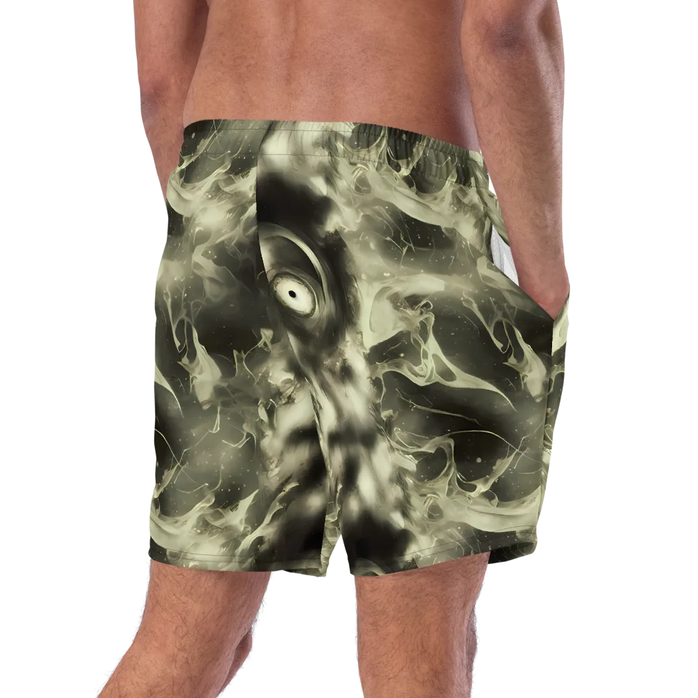 Biomech Whirl on Swim Trunks — Right Back