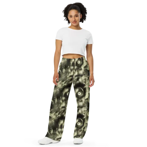 Biomech Whirl on a Wide-Leg Pants