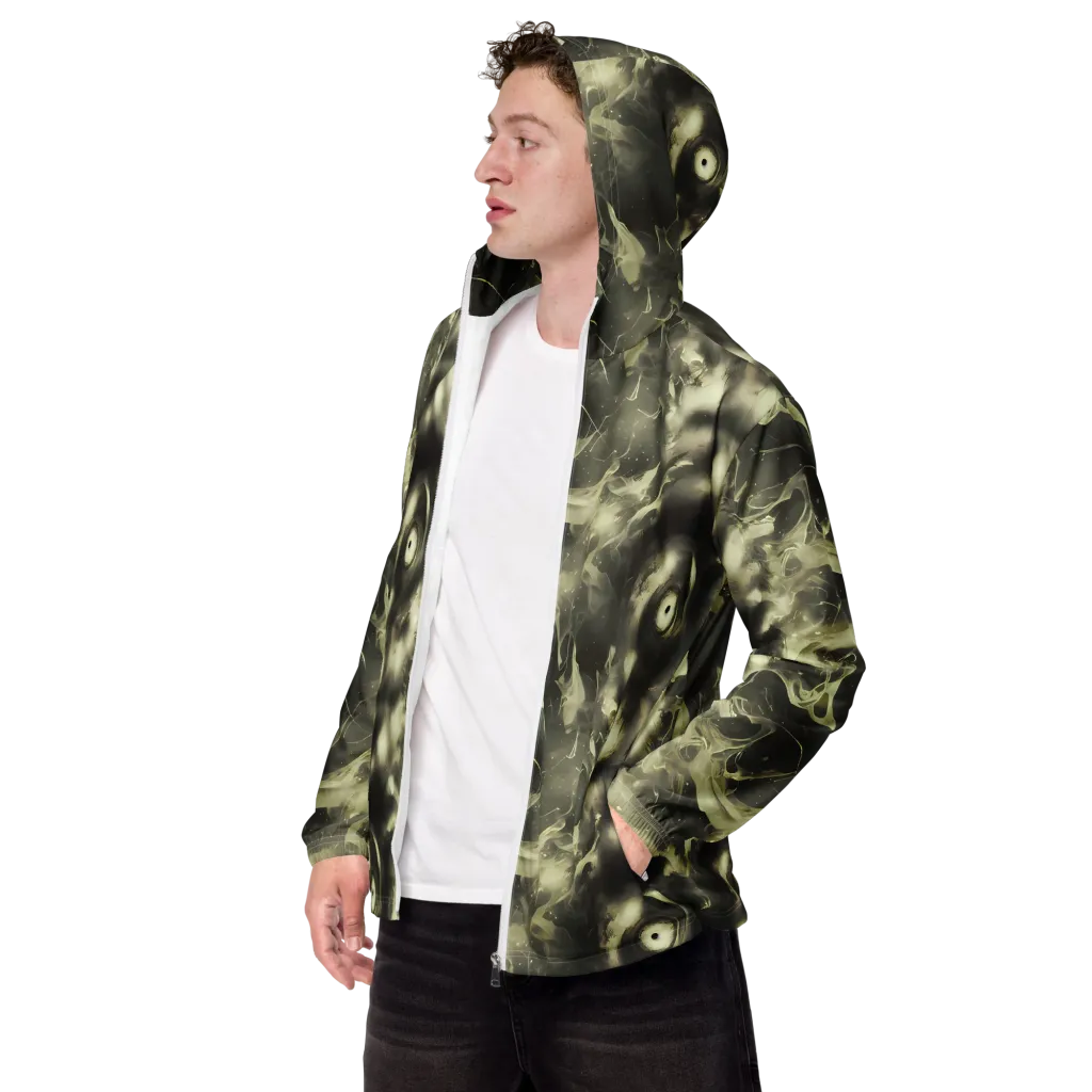 Biomech Whirl on Men's Windbreaker — Left Front