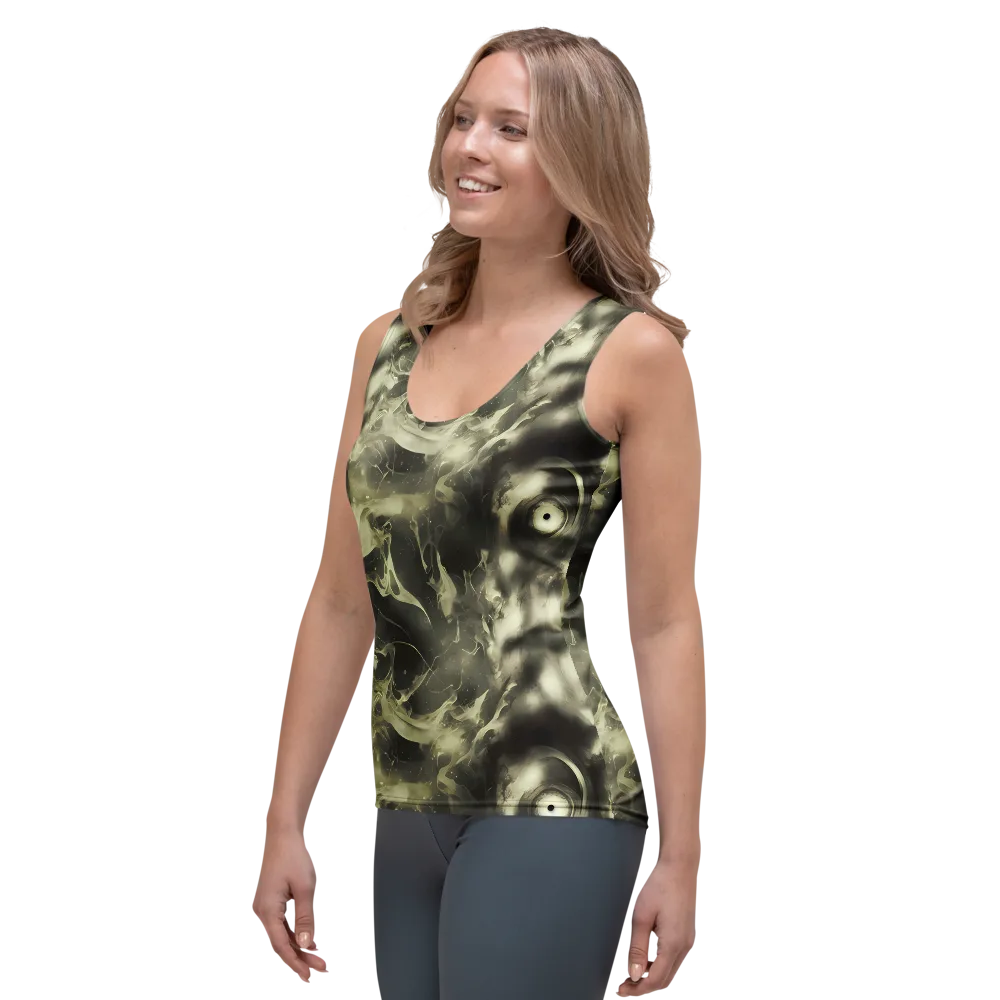 Biomech Whirl on Women's Tank Top — Left Front