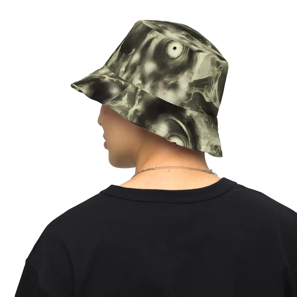 Biomech Whirl on Reversible Bucket Hat — Back Inside