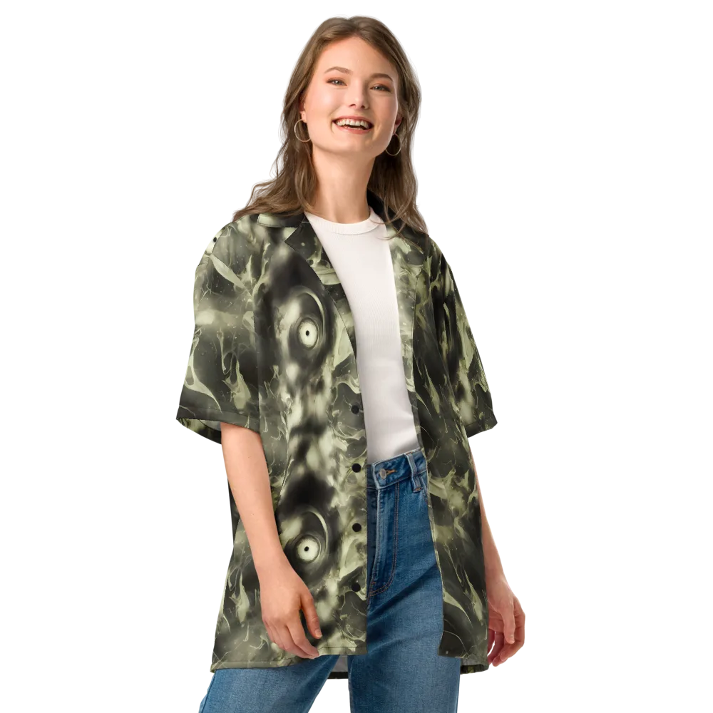 Biomech Whirl on Button Shirt — Front