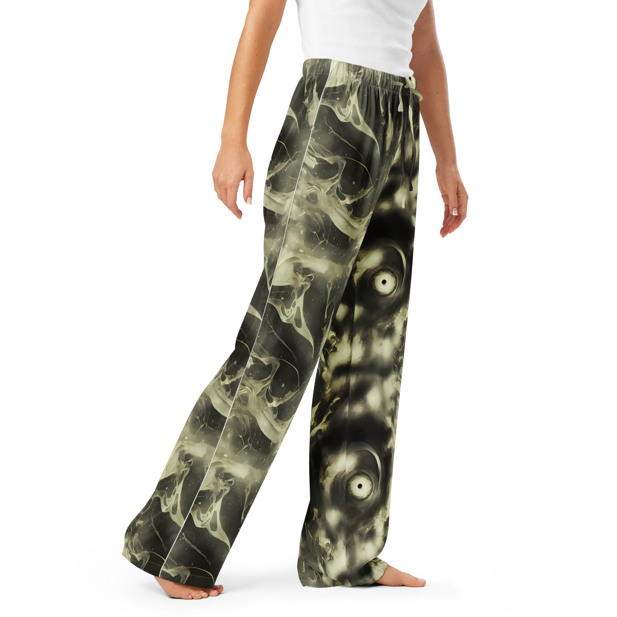 Biomech Whirl on Women's Pajama Pants — Right Front