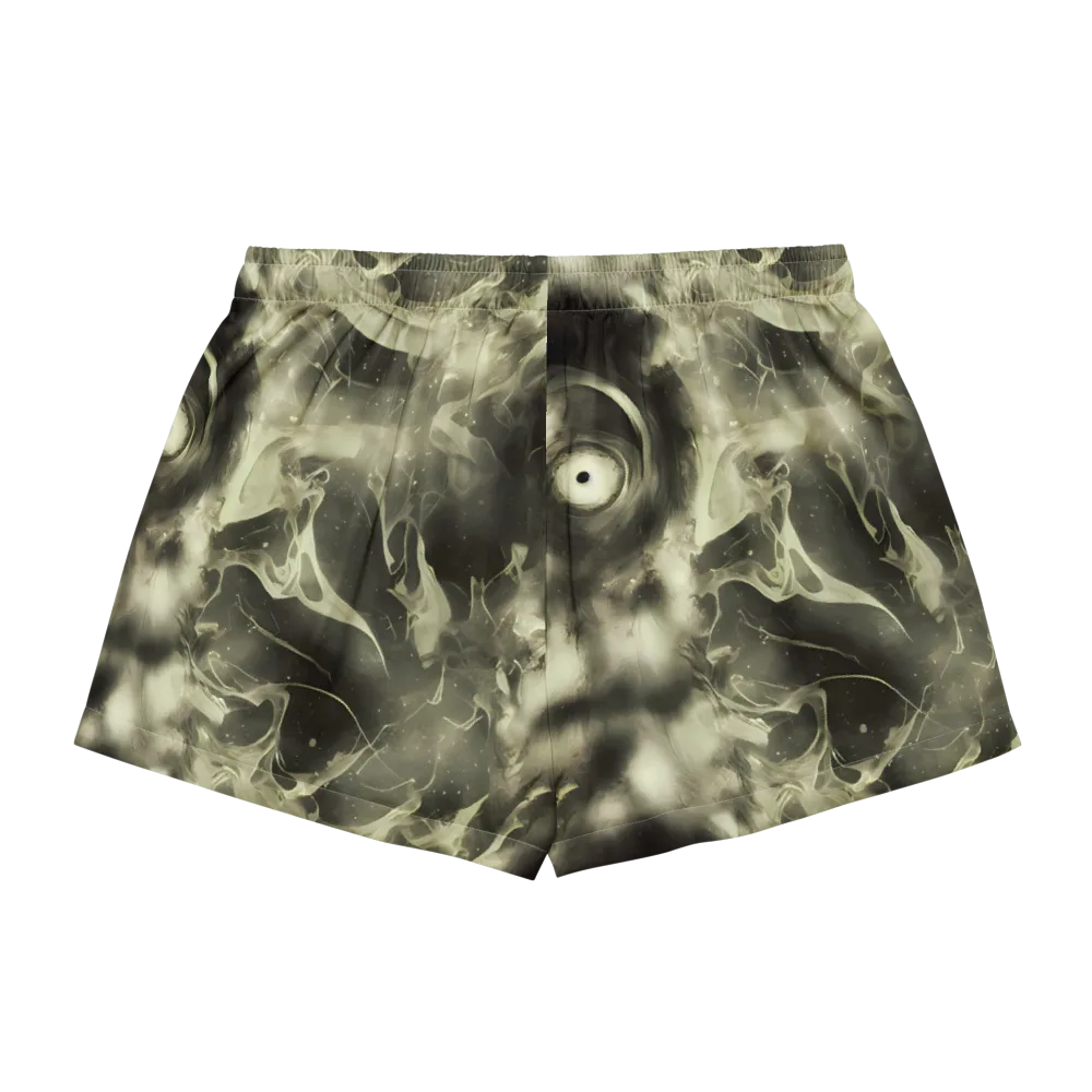 Biomech Whirl on Women's Pajama Shorts — Back
