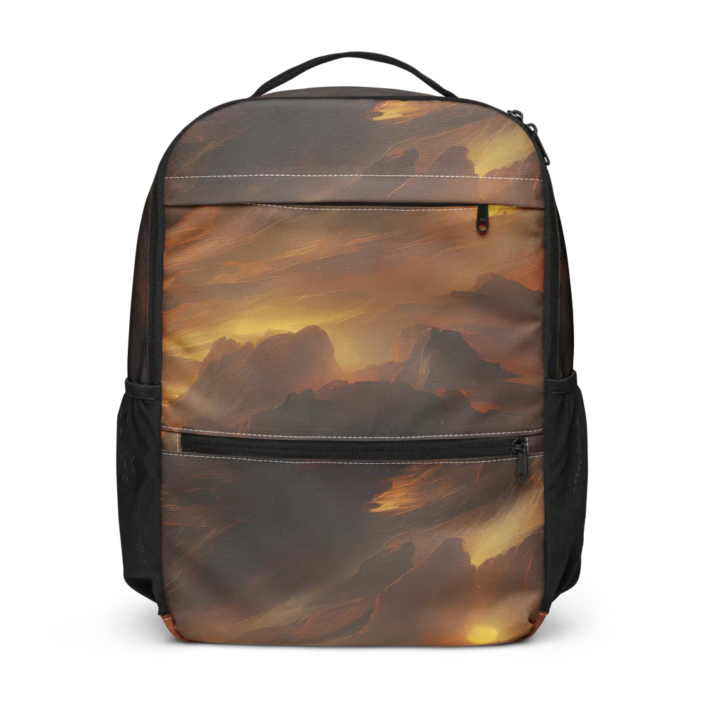 Sunset Shores on Utility Backpack — Front