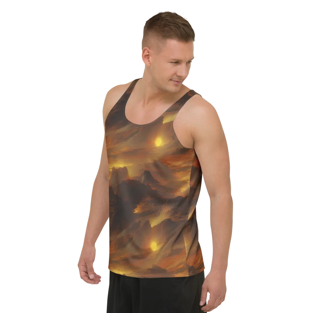 Sunset Shores on Men's Tank Top — Left Front