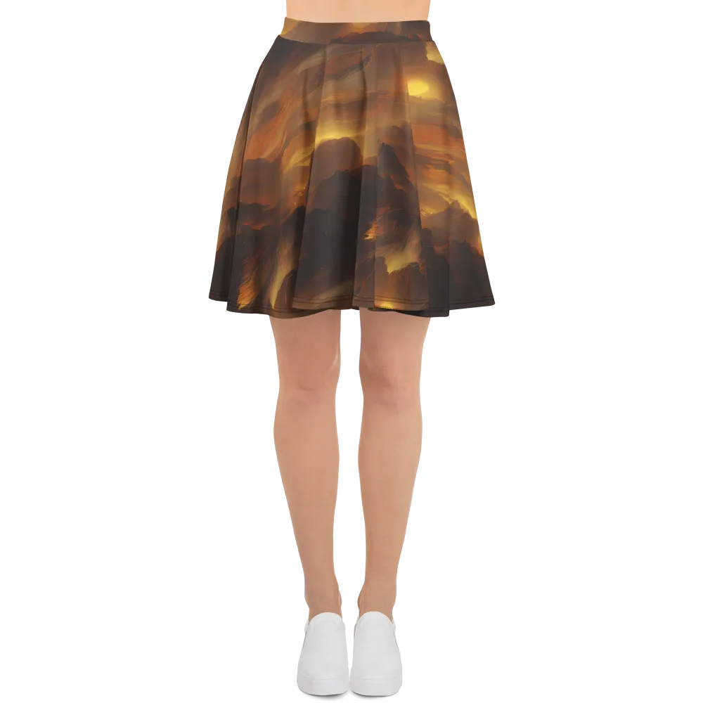 Sunset Shores on Skater Skirt — Front