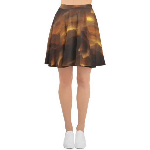 Sunset Shores on a Skater Skirt