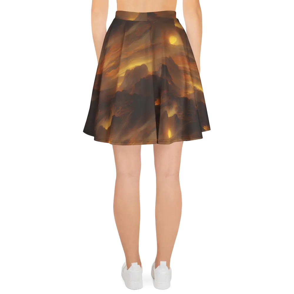 Sunset Shores on Skater Skirt — Back