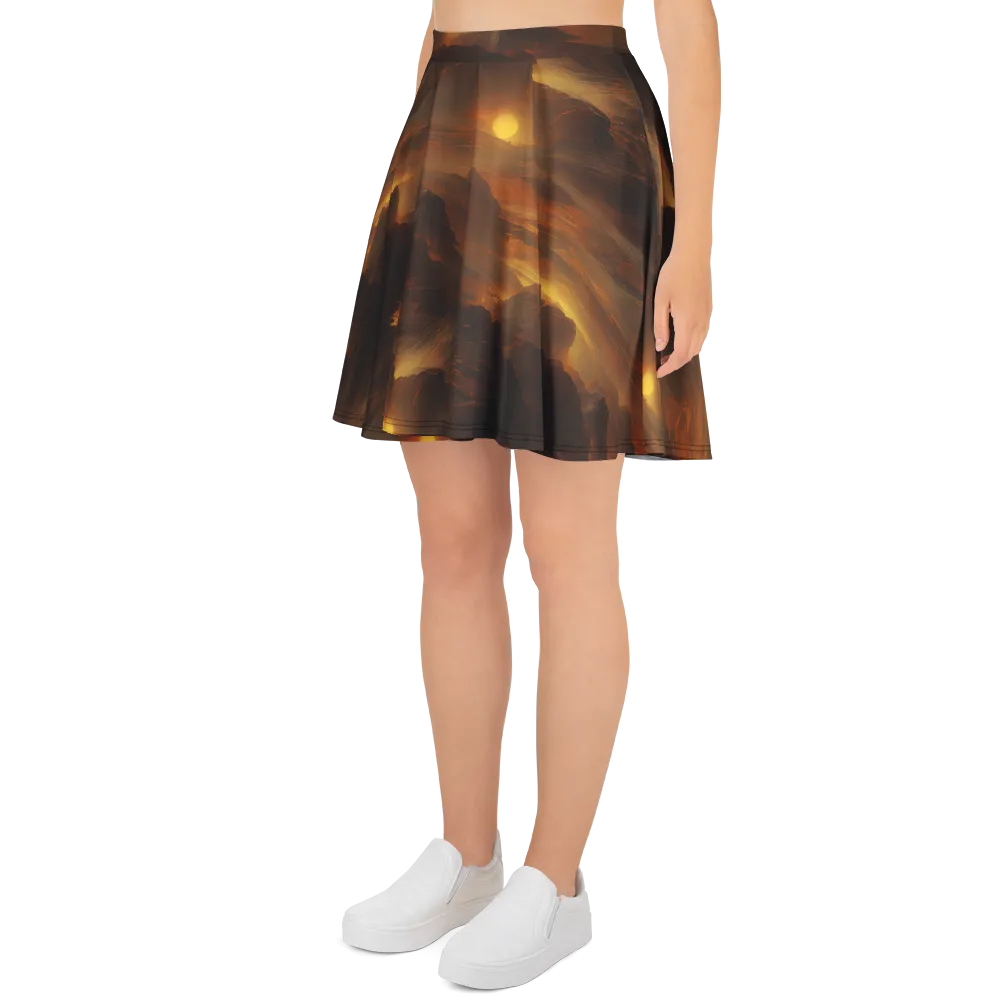 Sunset Shores on Skater Skirt — Left