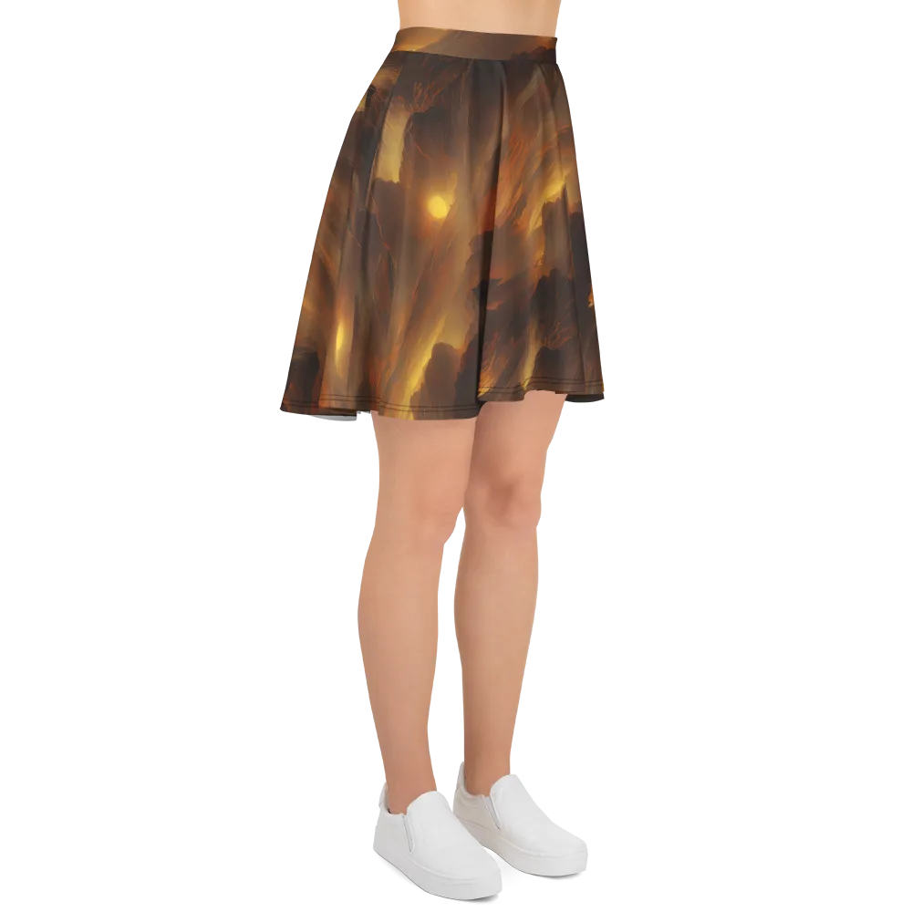 Sunset Shores on Skater Skirt — Right