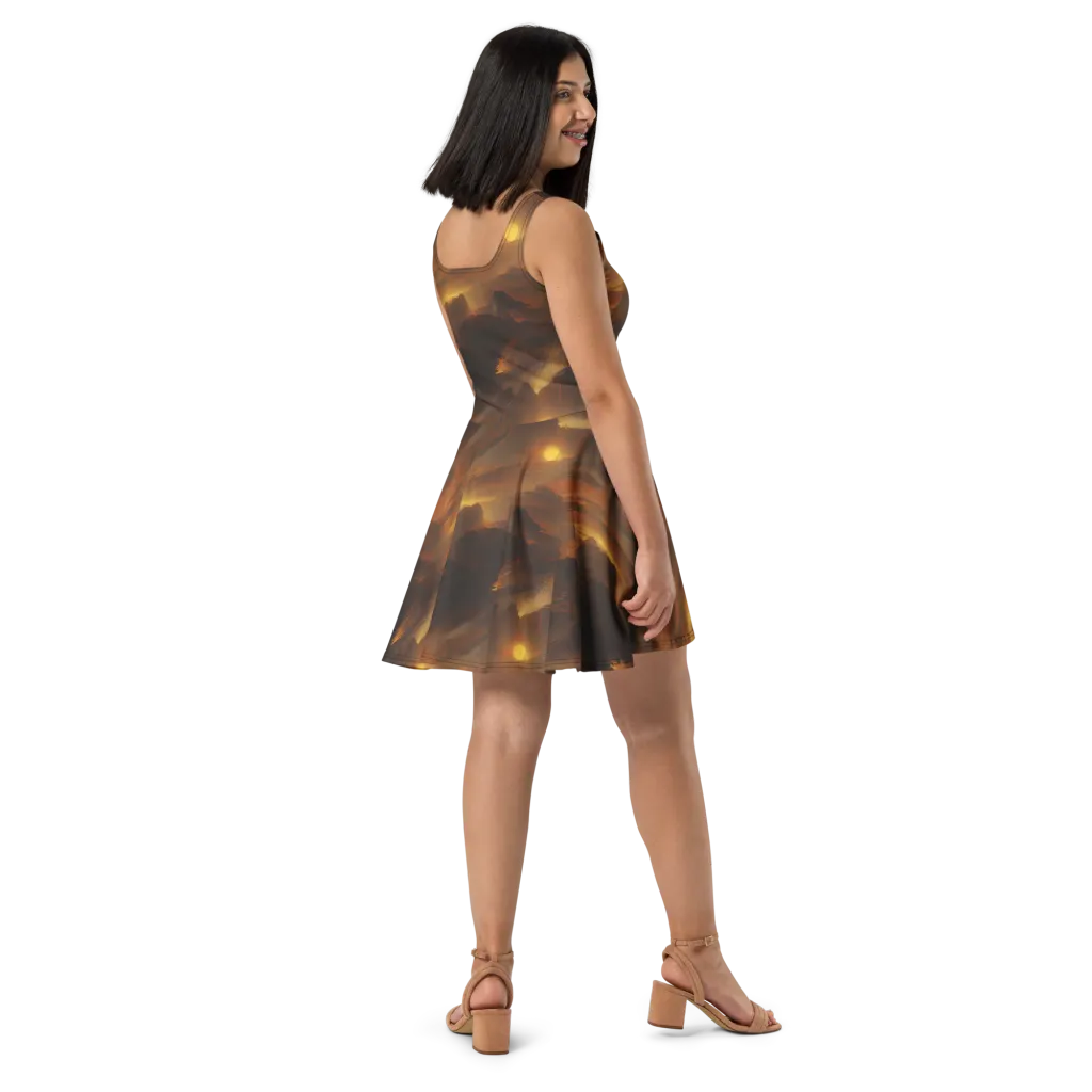 Sunset Shores on Skater Dress — Right