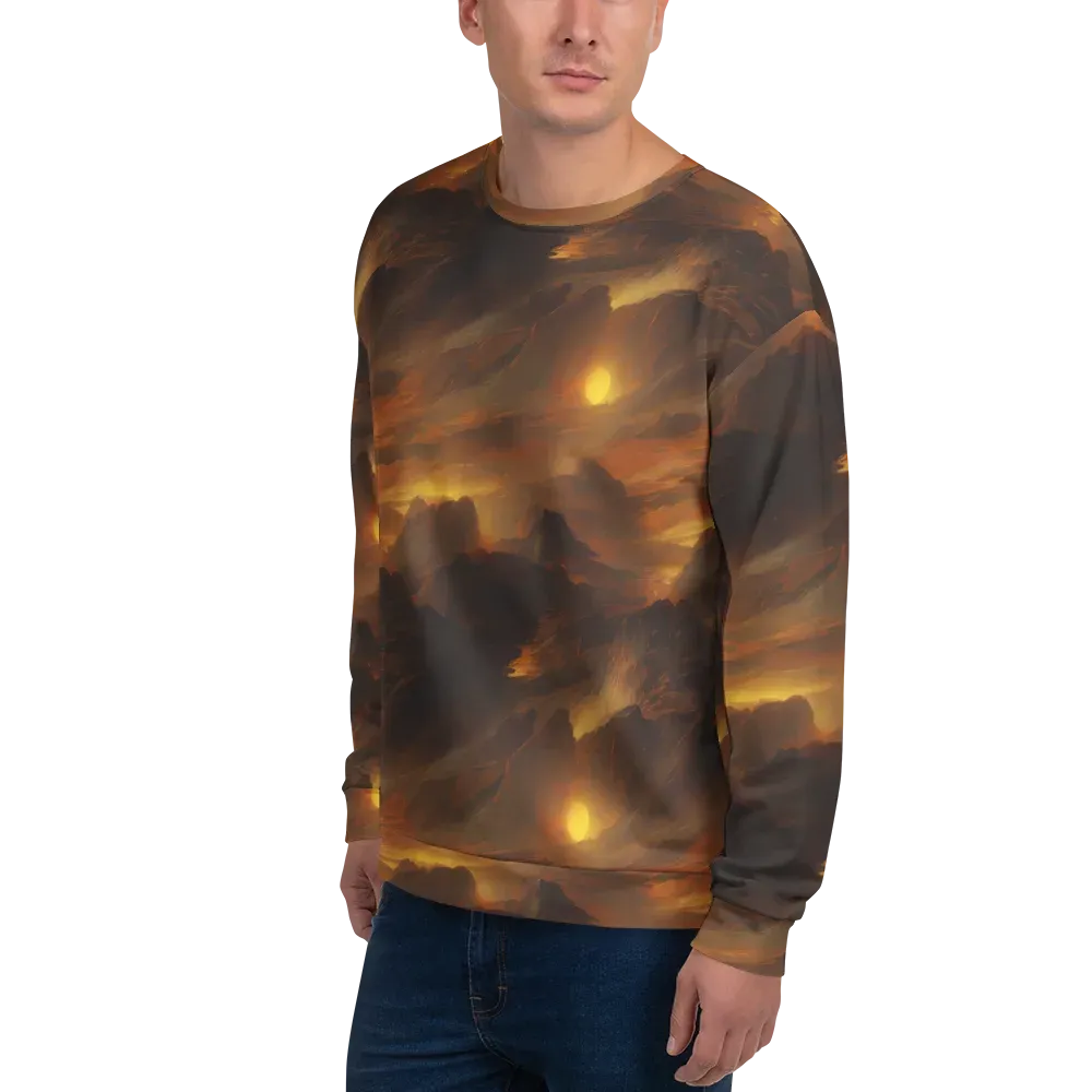 Sunset Shores on Sweatshirt — Left Front