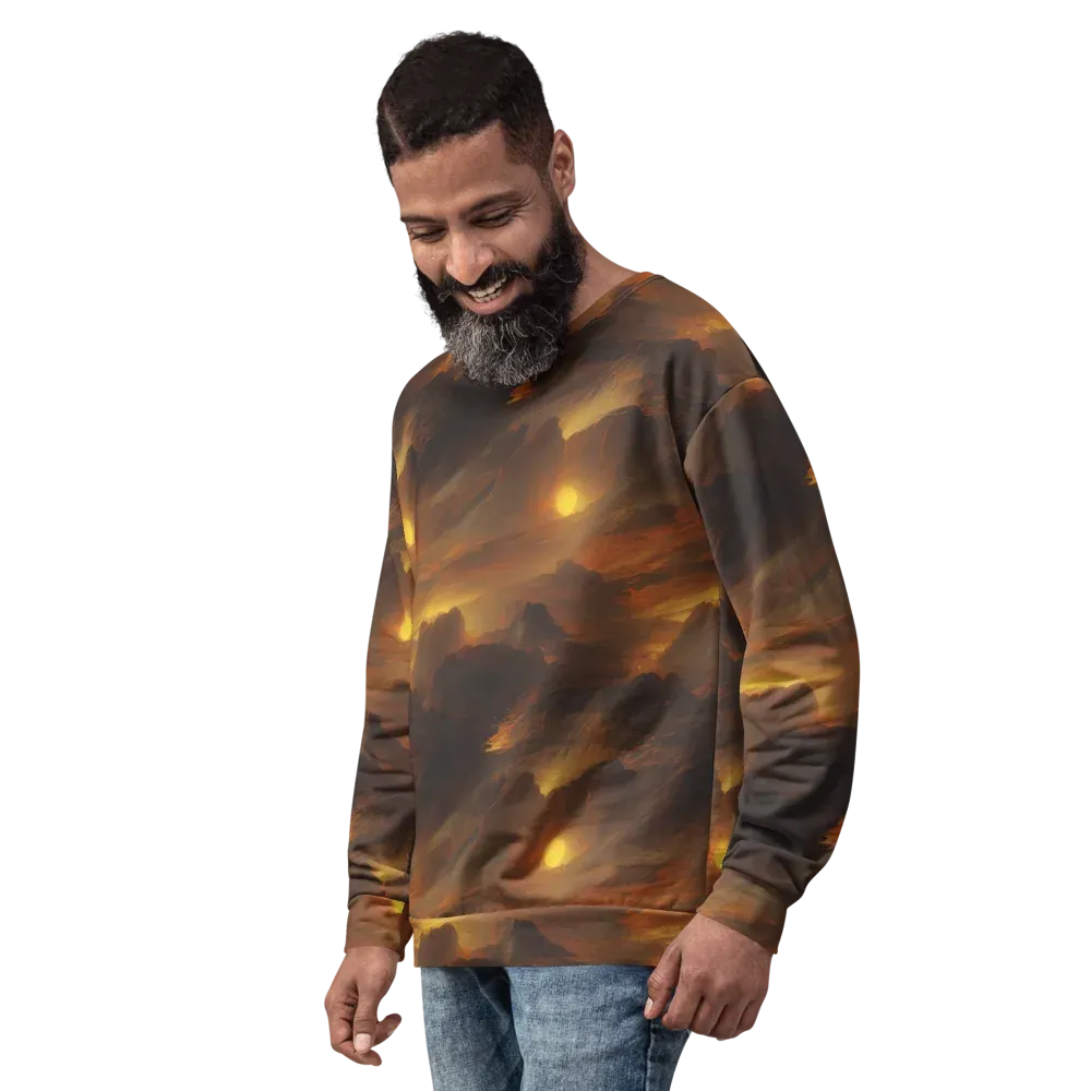 Sunset Shores on Sweatshirt — Left Front