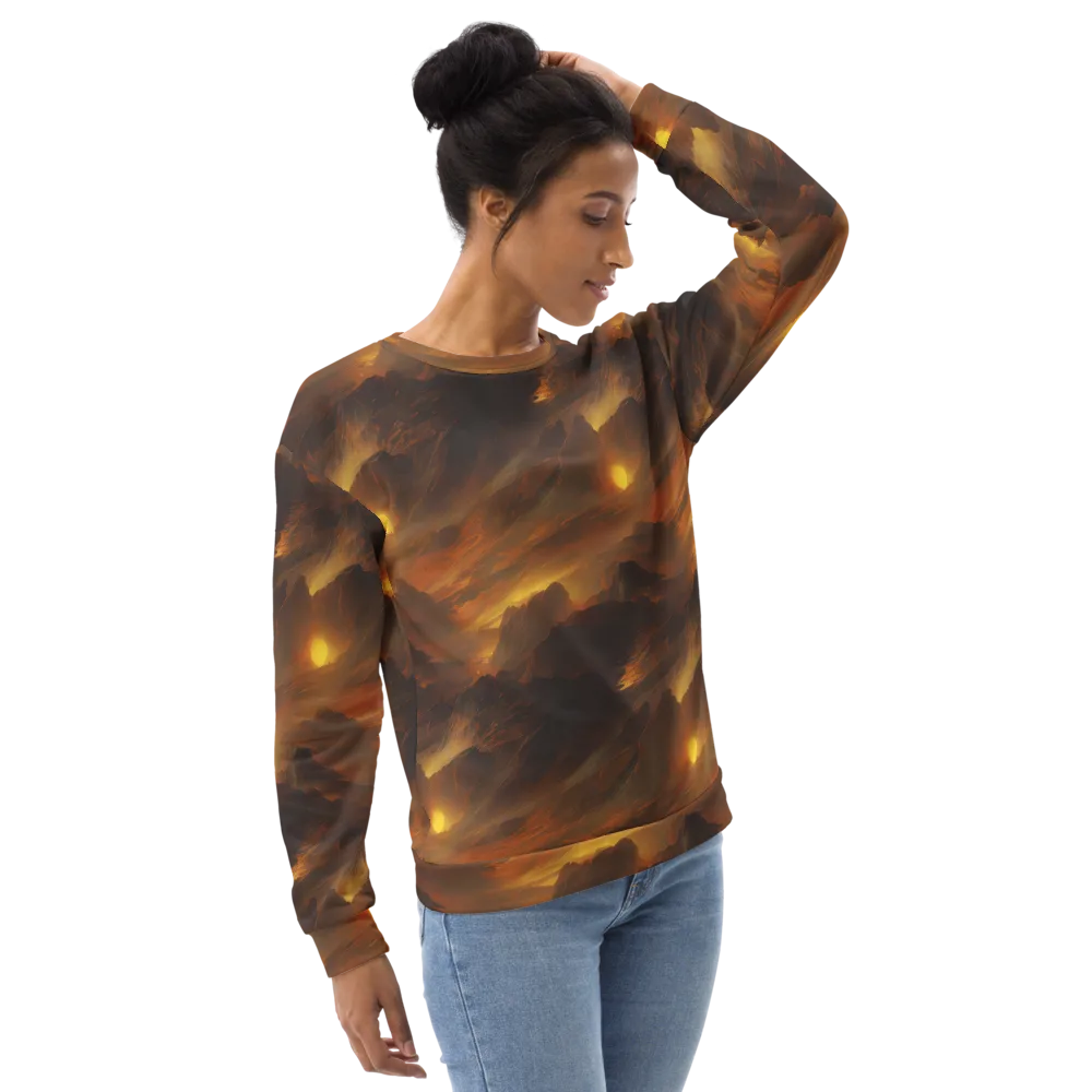 Sunset Shores on Sweatshirt — Right Front