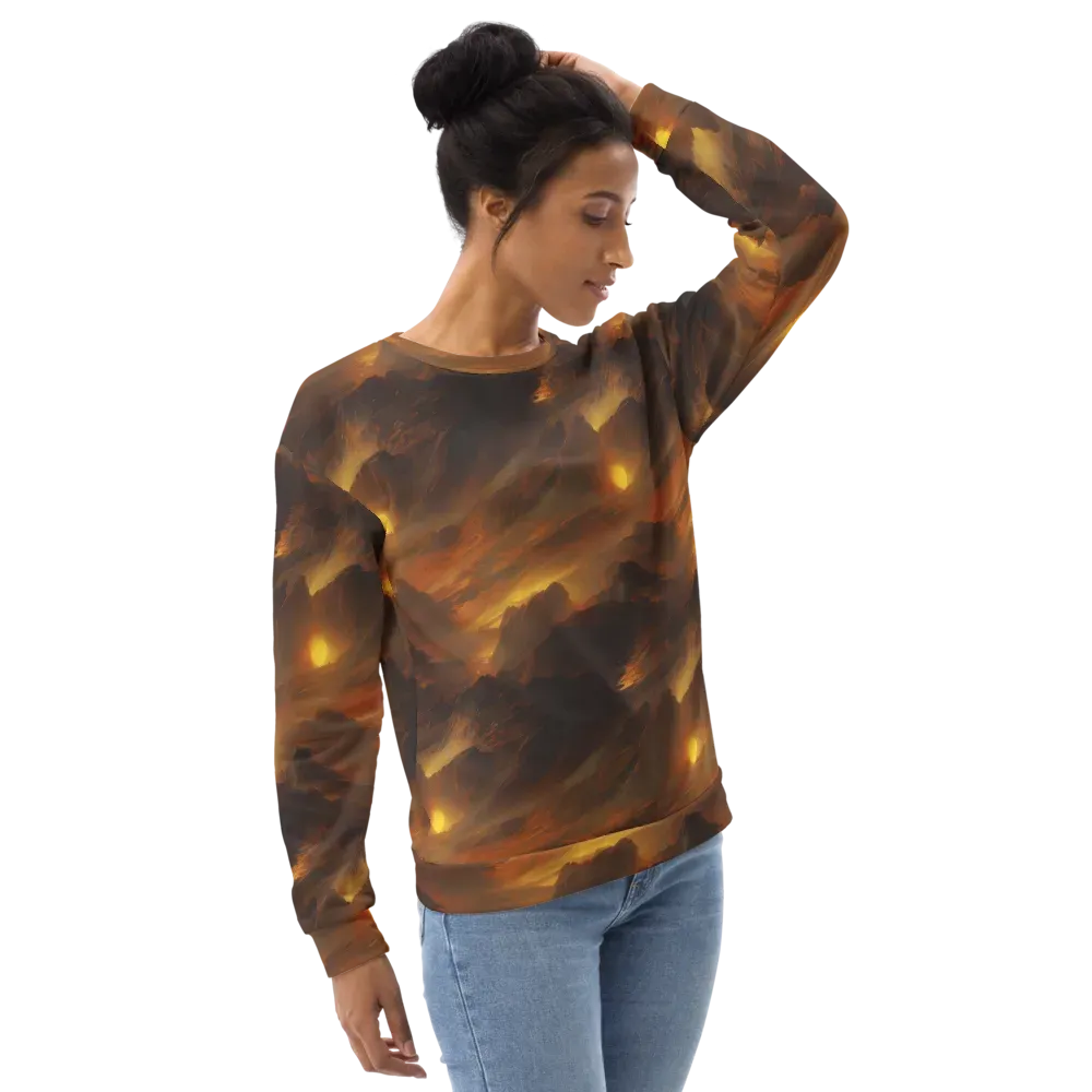 Sunset Shores on Sweatshirt — Right Front