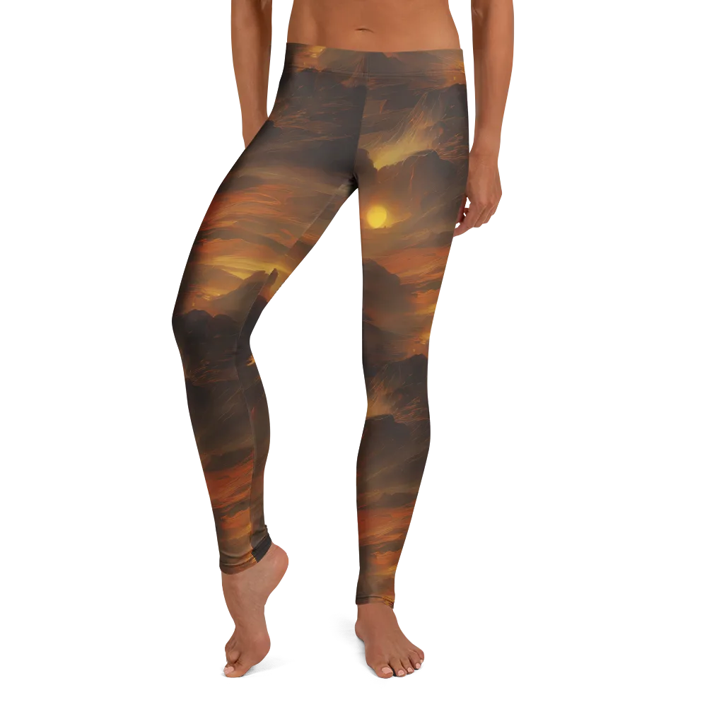 Sunset Shores on Leggings — Front
