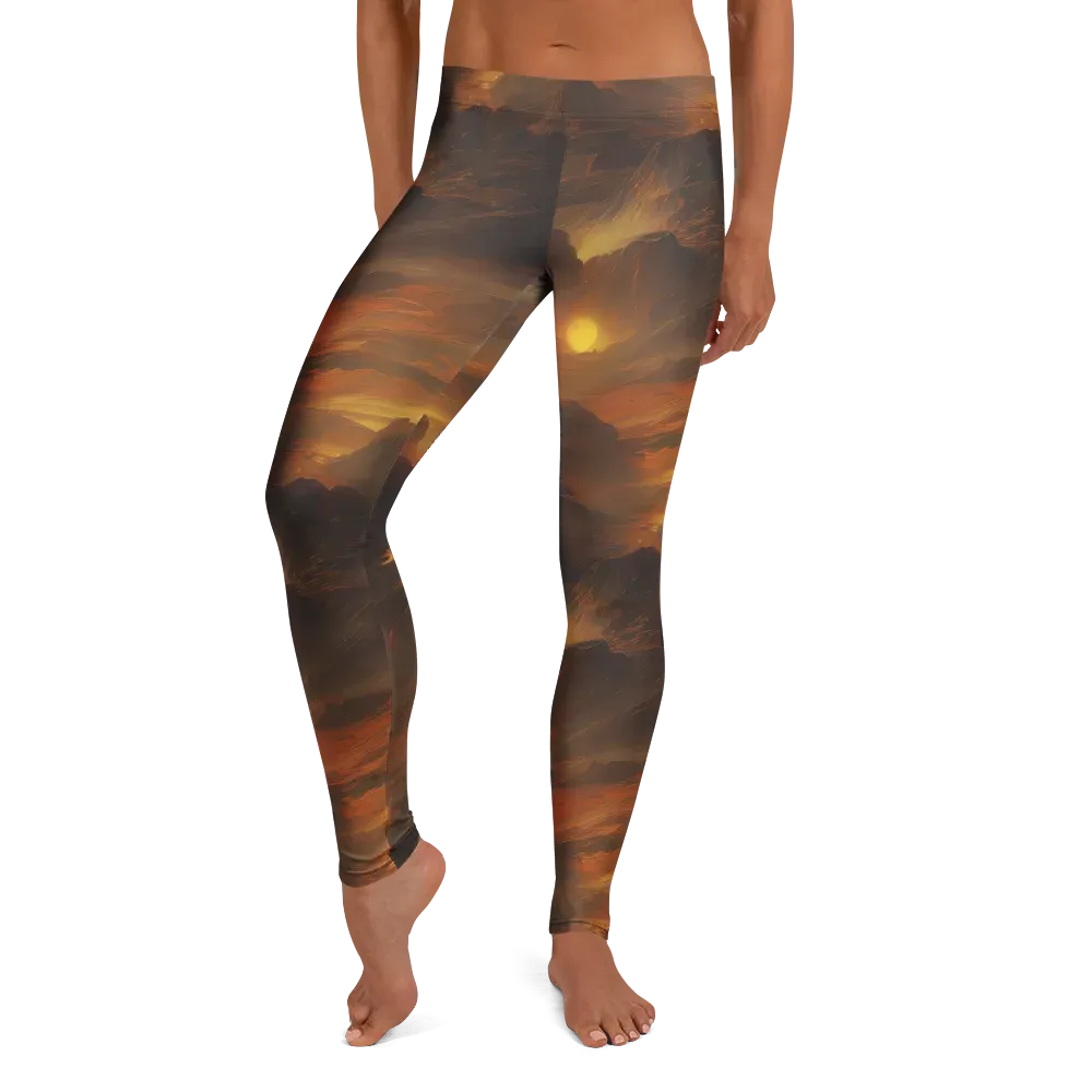 Sunset Shores on Leggings — Front