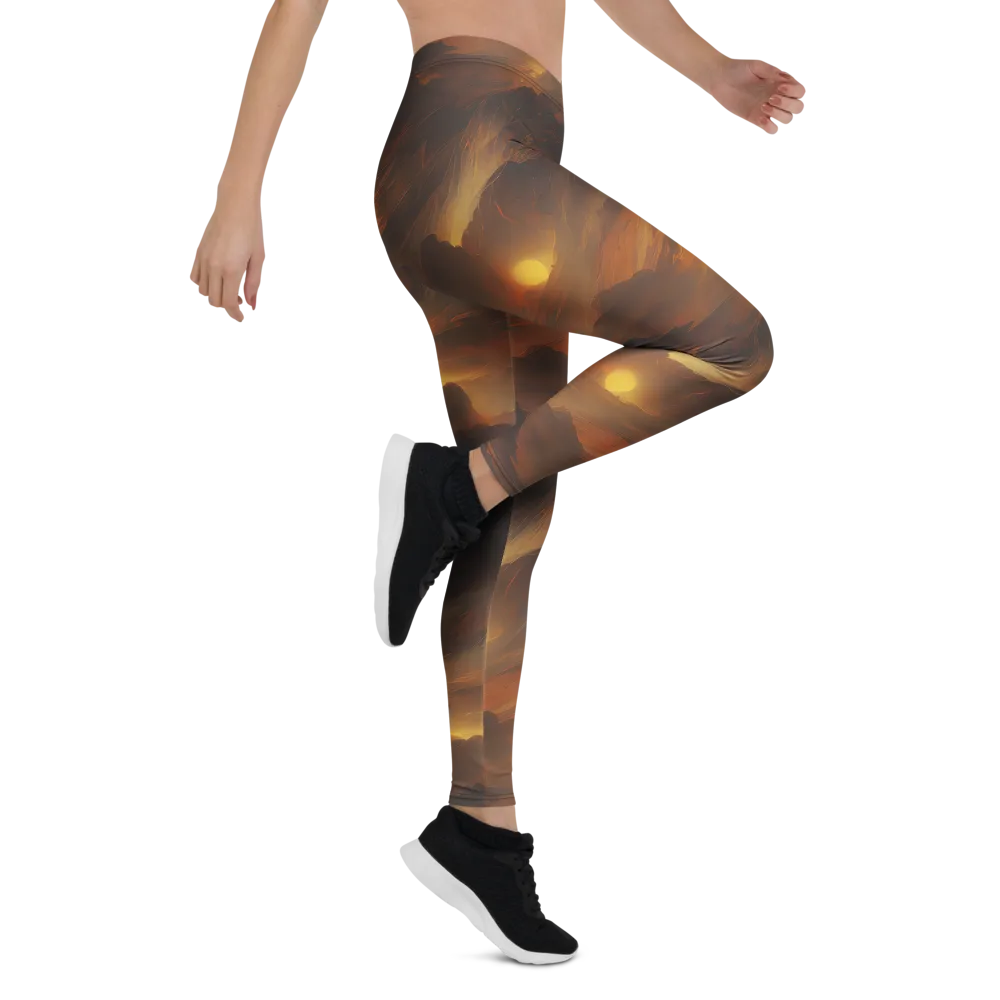 Sunset Shores on Leggings — Right