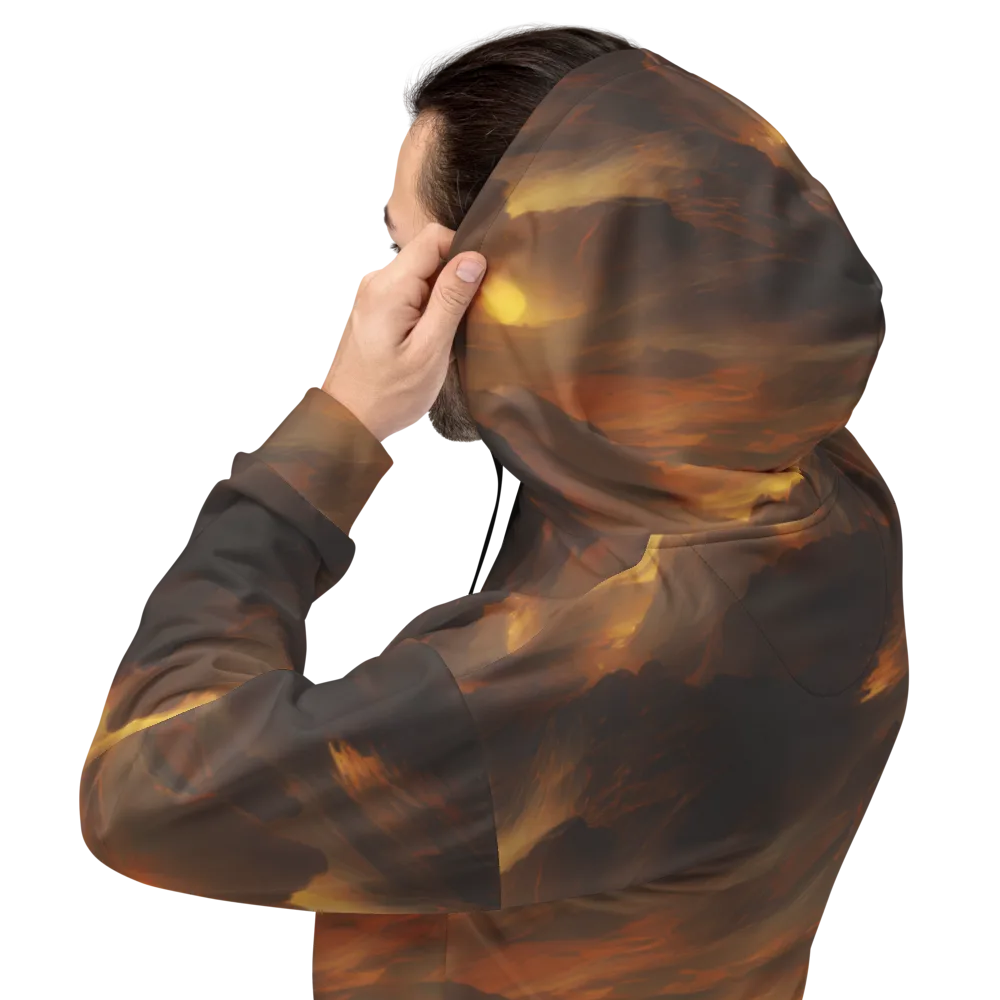 Sunset Shores on Hoodie — Back