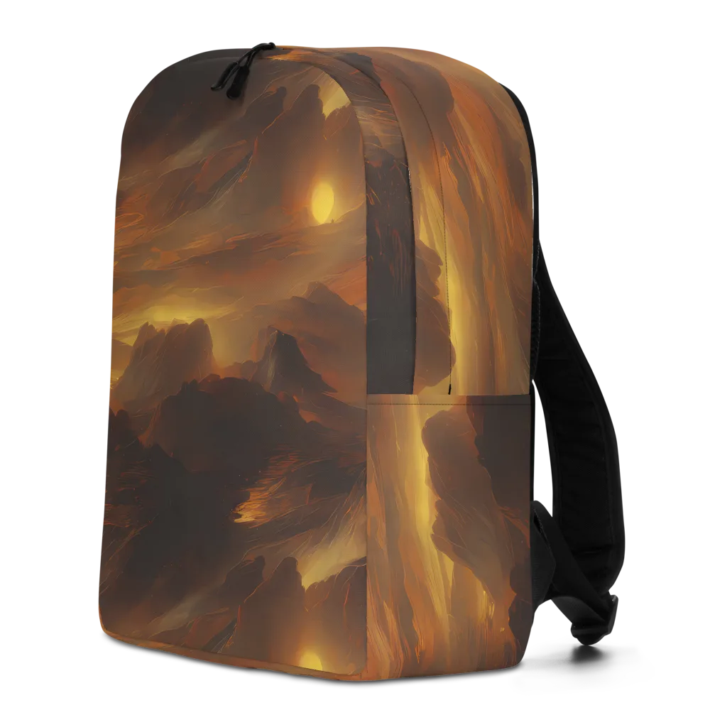Sunset Shores on Minimalist Backpack — Left