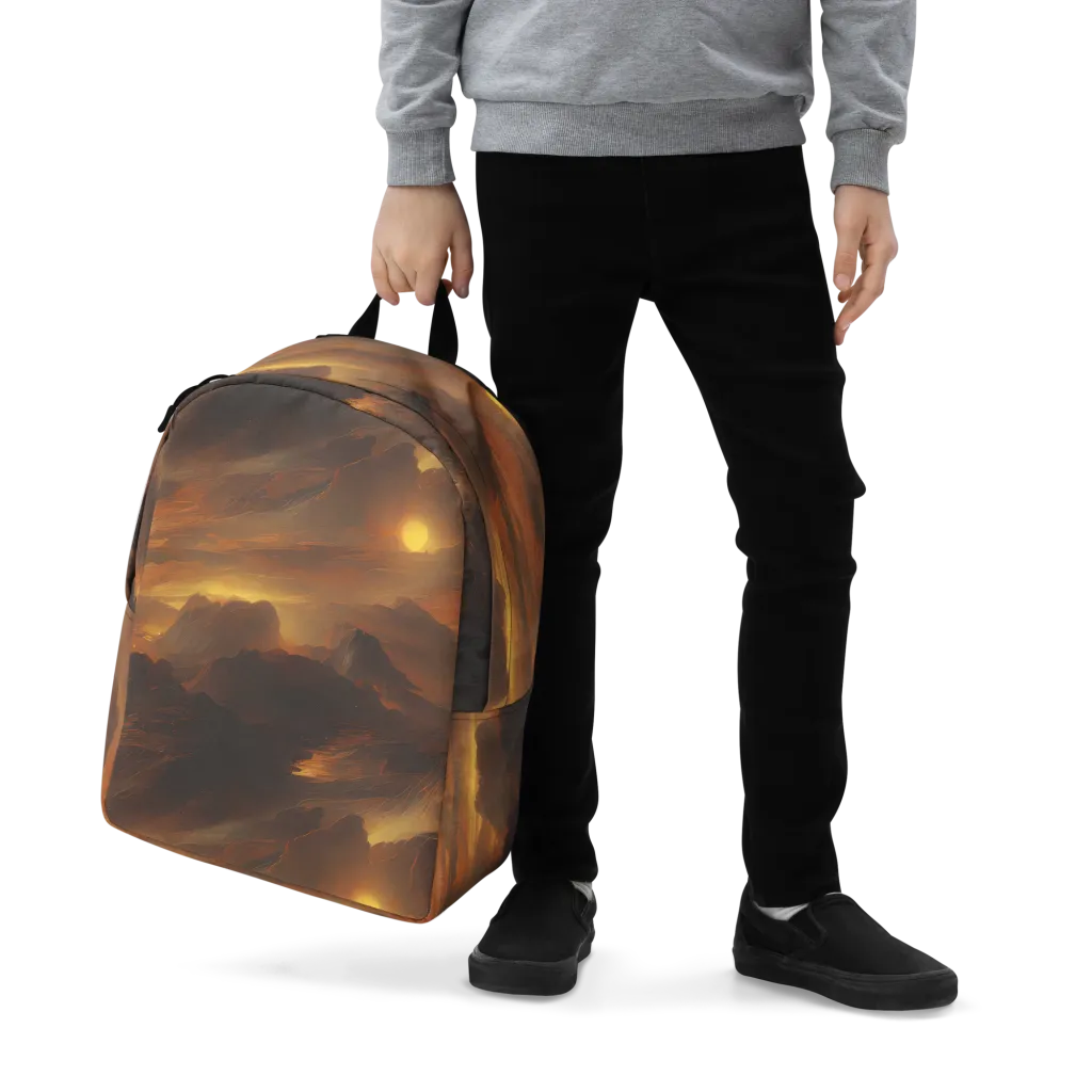 Sunset Shores on Minimalist Backpack — Zoomed-in