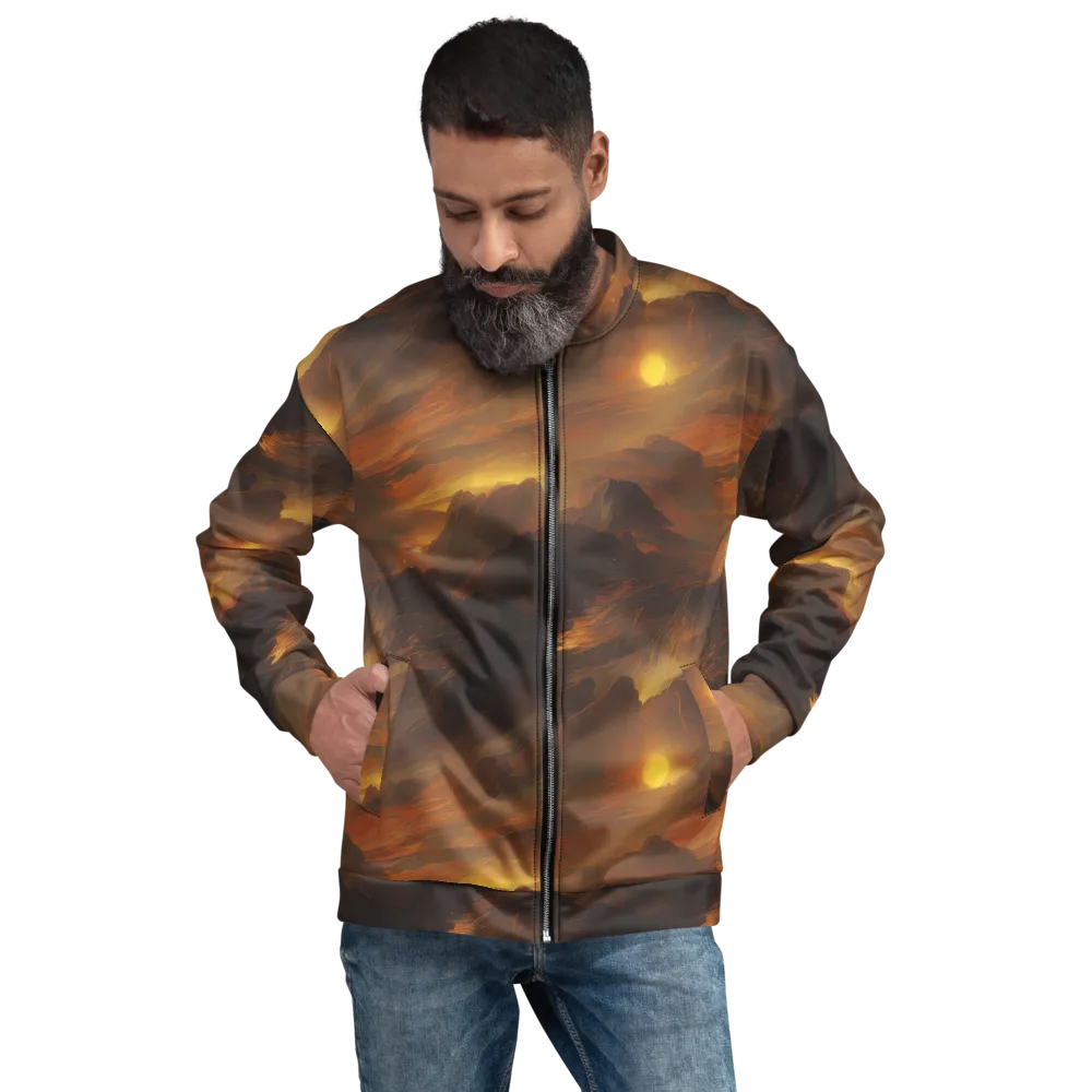 Sunset Shores on Bomber Jacket — Front
