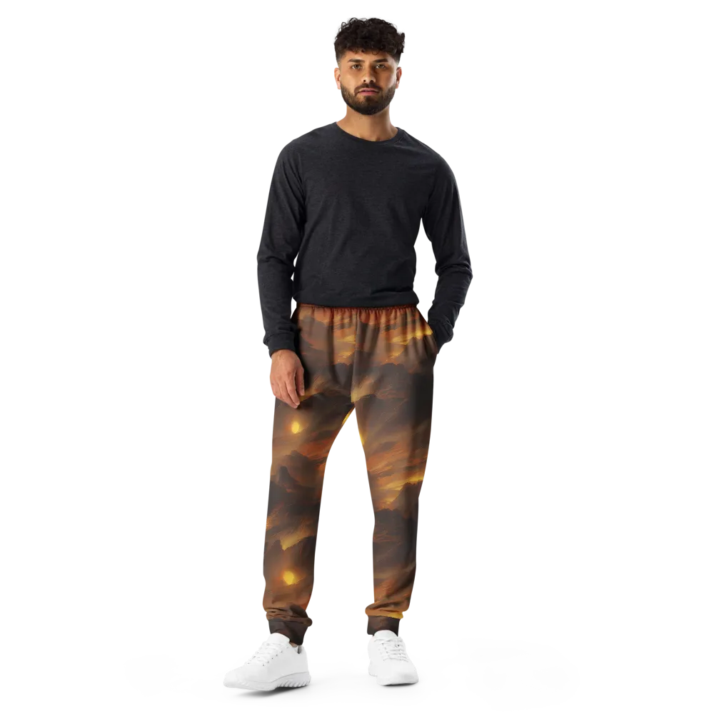 Sunset Shores on Men's Joggers — Front
