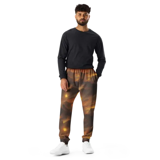 Sunset Shores on a Men's Joggers