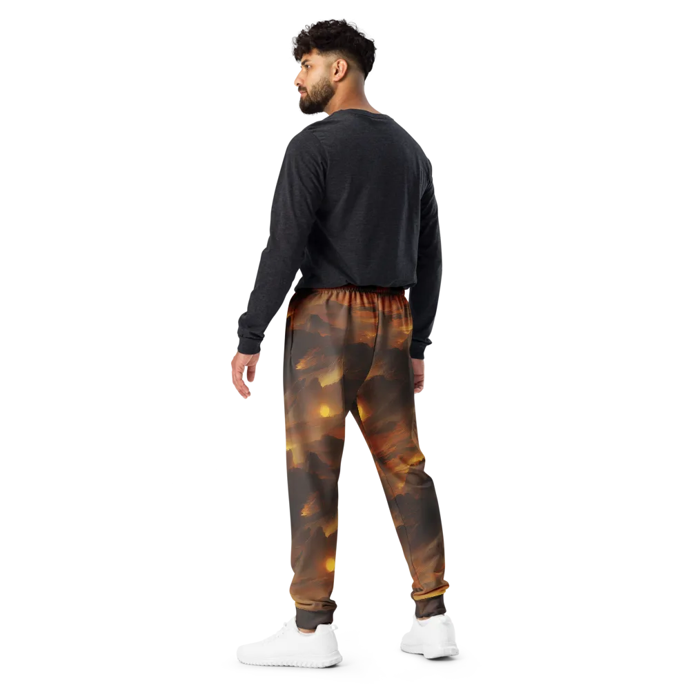 Sunset Shores on Men's Joggers — Back