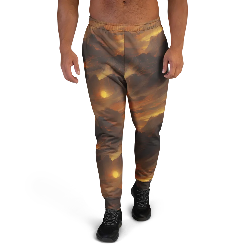 Sunset Shores on Men's Joggers — Front