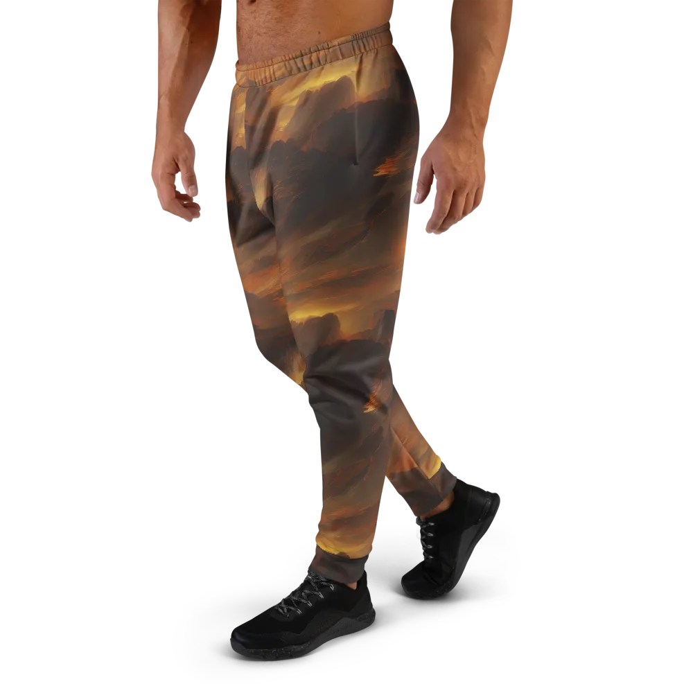 Sunset Shores on Men's Joggers — Left