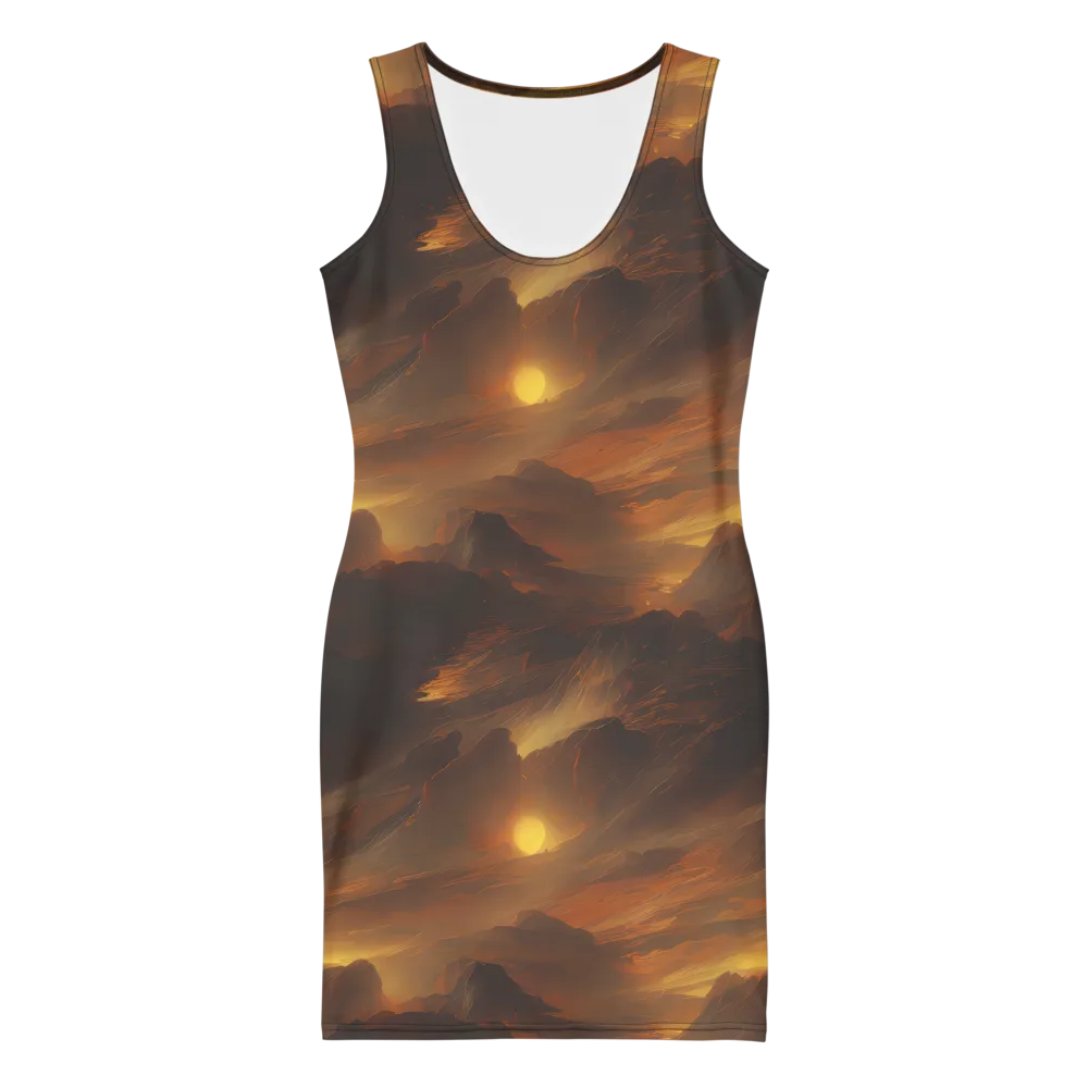 Sunset Shores on Bodycon Dress — Front