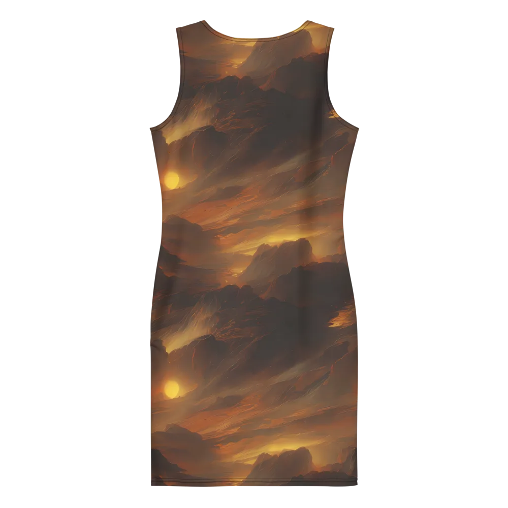 Sunset Shores on Bodycon Dress — Back