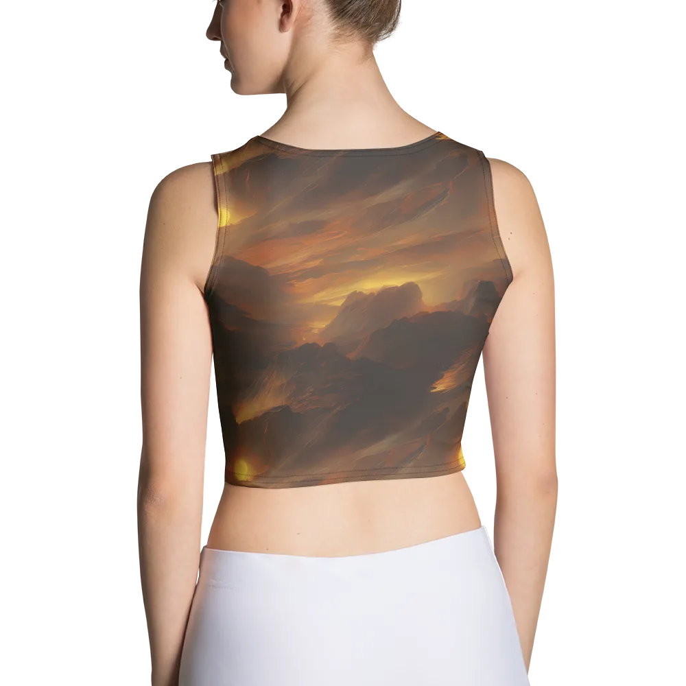 Sunset Shores on Crop Top — Back