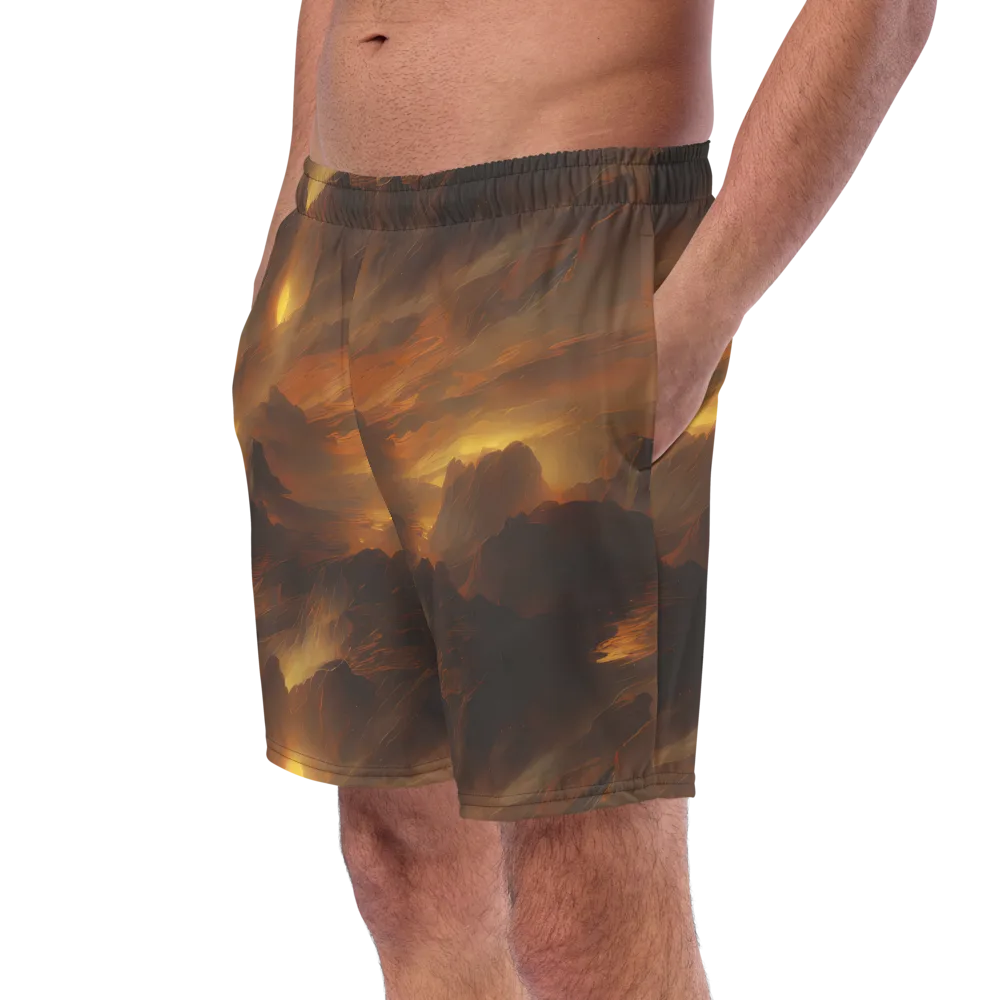 Sunset Shores on Swim Trunks — Left Front