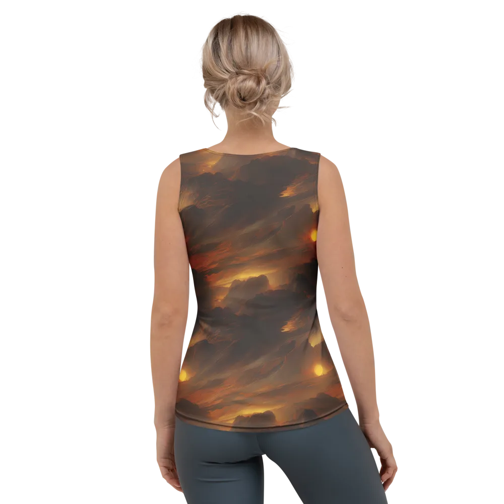 Sunset Shores on Women's Tank Top — Back