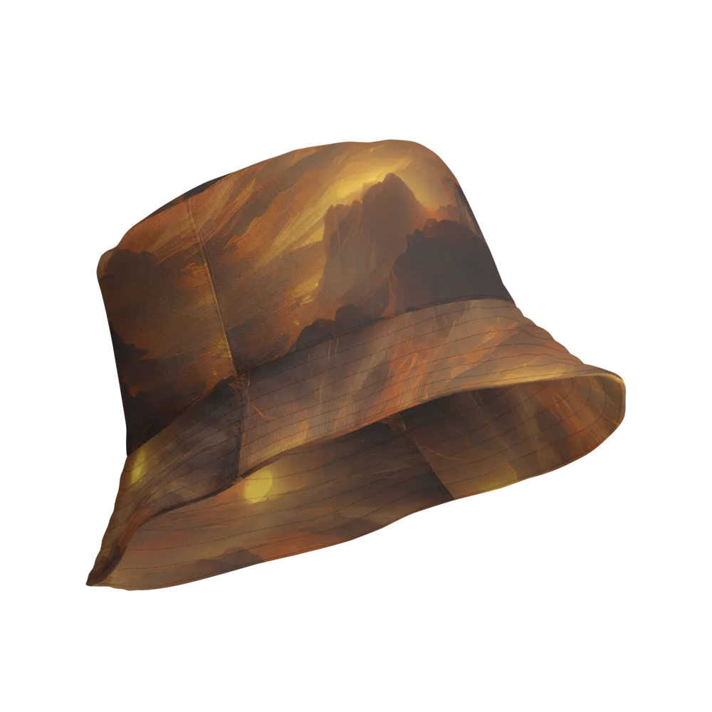 Sunset Shores on Reversible Bucket Hat — Product details Outside