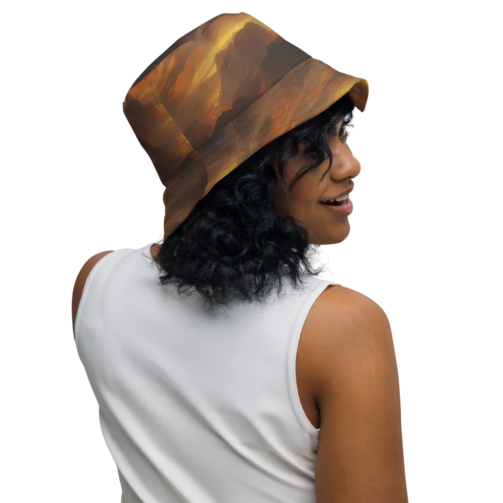 Sunset Shores on Reversible Bucket Hat — Right Outside